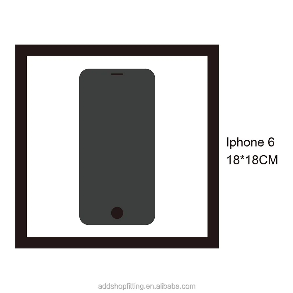 Custom logo PE film transparent collection souvenir smart phone display box