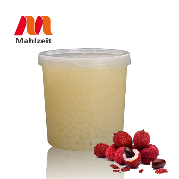High Quality Delicious Bubble Tea Beverage Ingredients Peach Flavor Popping Boba