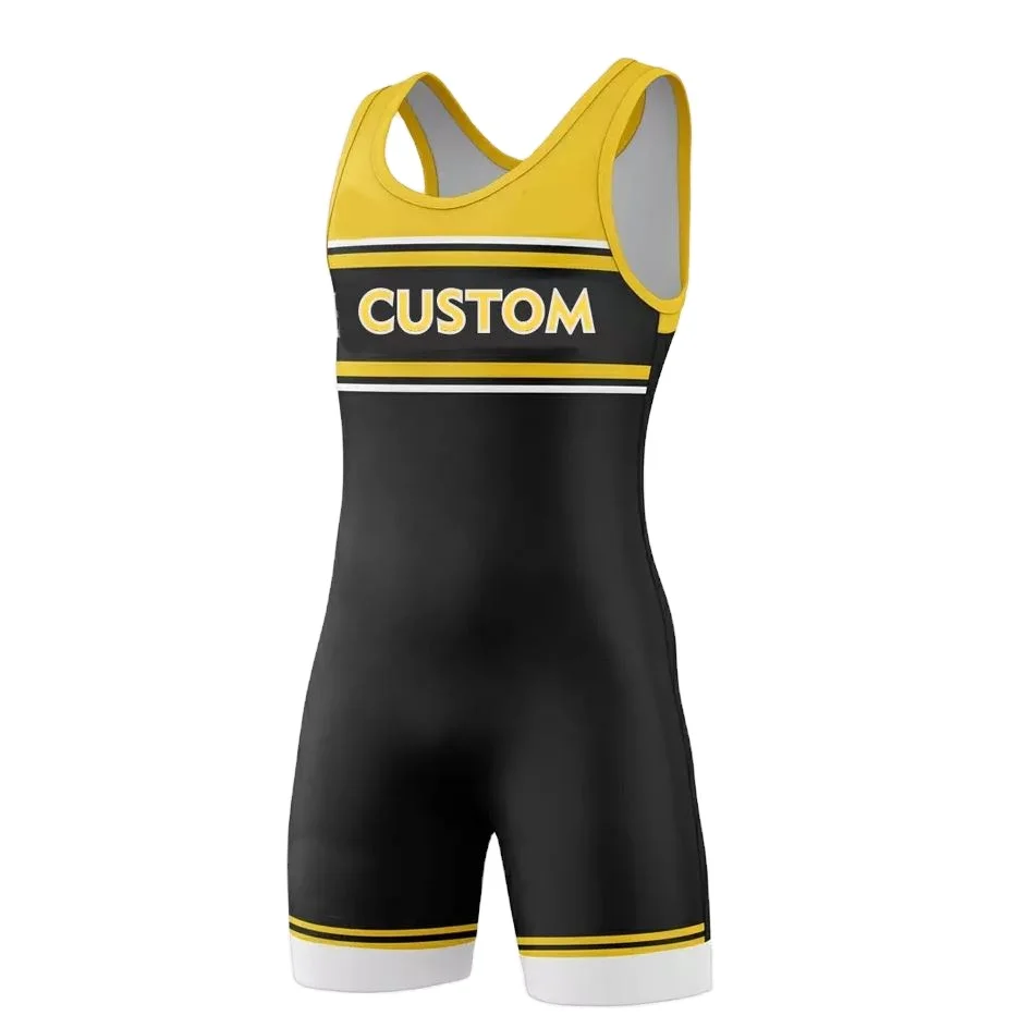 Custom Gym Training Wrestling Singlets Mens Power lift Weightlifting Men Singlet Wrestling Suit
