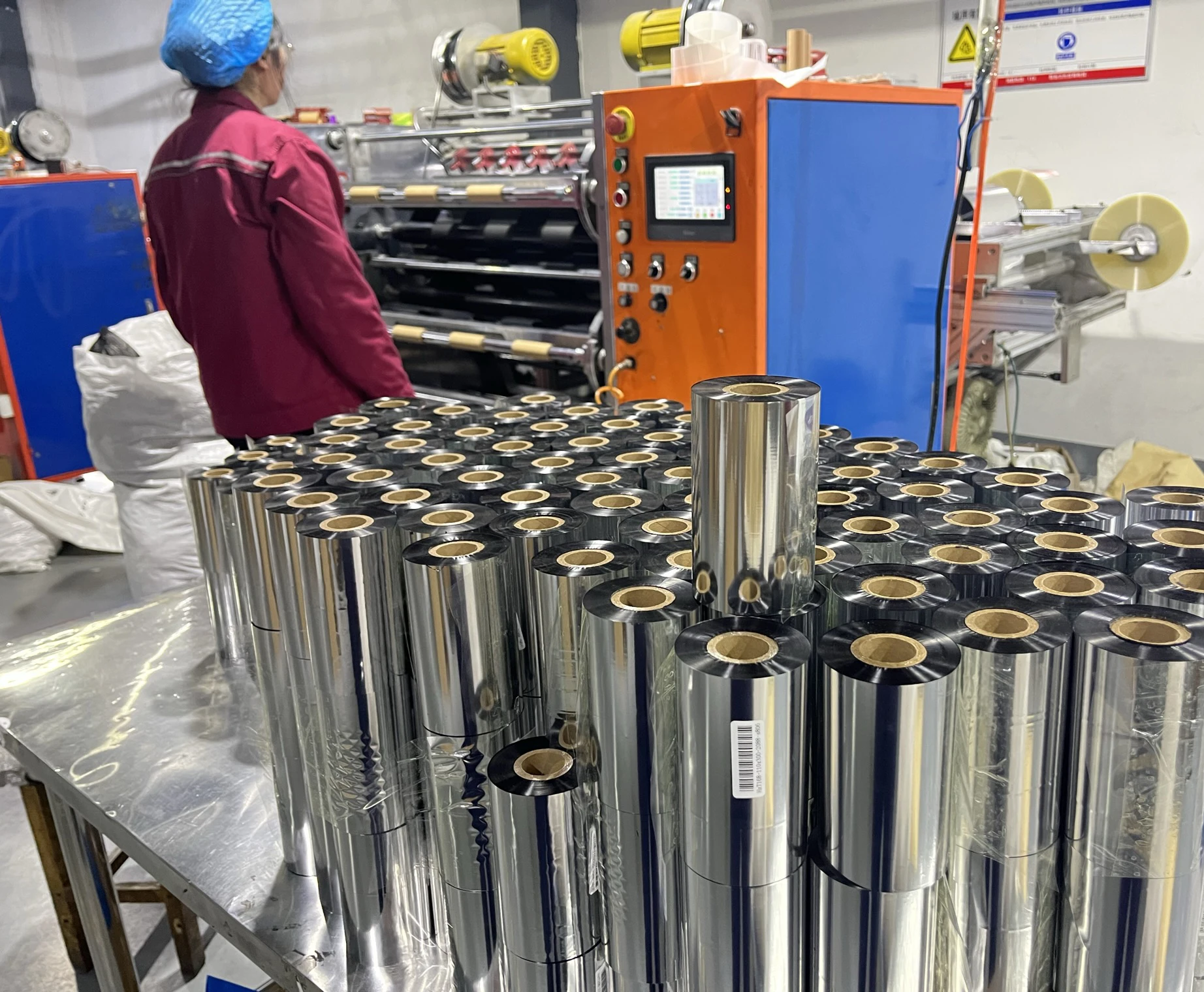 Термотрансферная лента от китайского производителя ленты для принтера 110 мм * 300 м