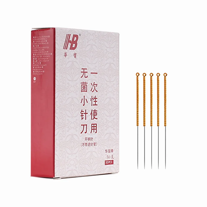 Painless China manufacturer Disposable Copper Handle Stainless Steel Wholesale Best Quality Acupuncture Dry Needle
