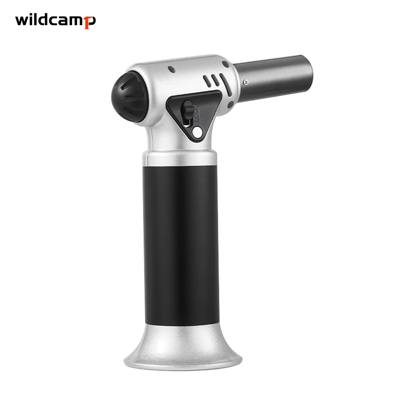Wildcamp Kitchen Culinary Torch Professional Butane Torch Kitchen Blow Lighter Adjustable Flame Use for Baking BBQ