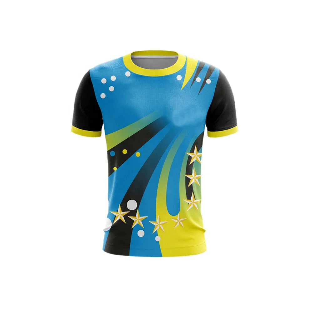 New Design High Quality Custom Sublimation Online Sport T-shirts For Team Uniforms Design Cricket Jersey