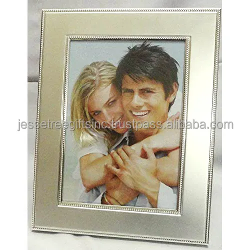 Металлическая и стеклянная настольная фоторамка с позолоченной отделкой простой дизайн высокое качество для украшения дома оптовая цена