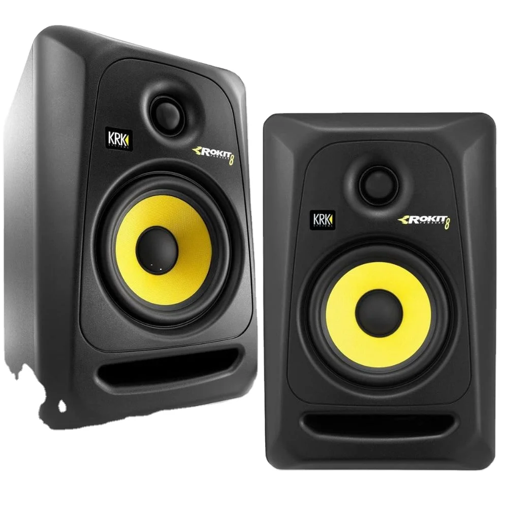 Горячая Распродажа KRK ROKIT 8 G4 8 '2 Way Active Studio Monitor Kit (пара, черный) динамик