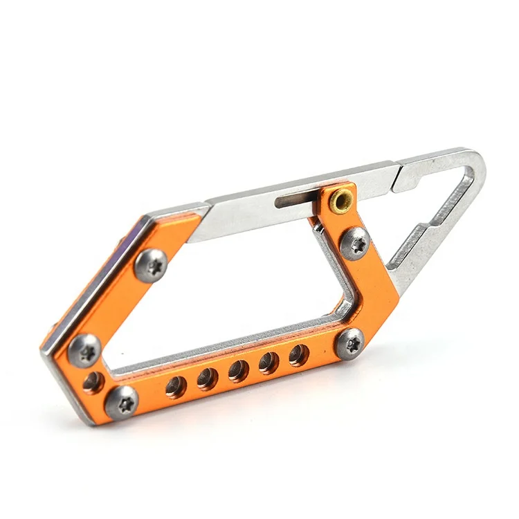 Wholesale Multifunctional Carabiner Camping Hook Outdoor Climbing Travel Hiking Hunting EDC Tools