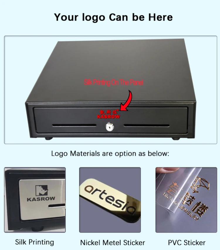 black high quality small cash drawer stylish cash register economical electronic usb Cashier machine restaurant