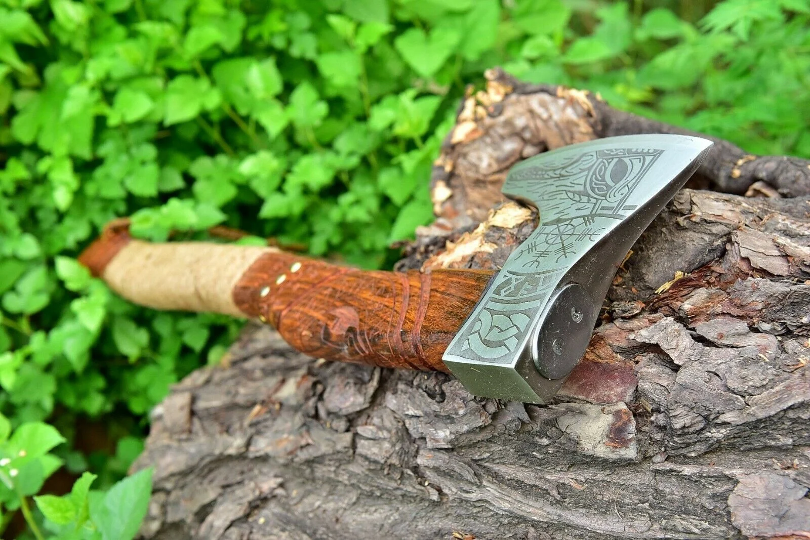 Красивое лезвие Sizzco ручной работы из высокоуглеродистой стали инструмент для улицы лес Охота Выживание топор гравирование ручка искусство