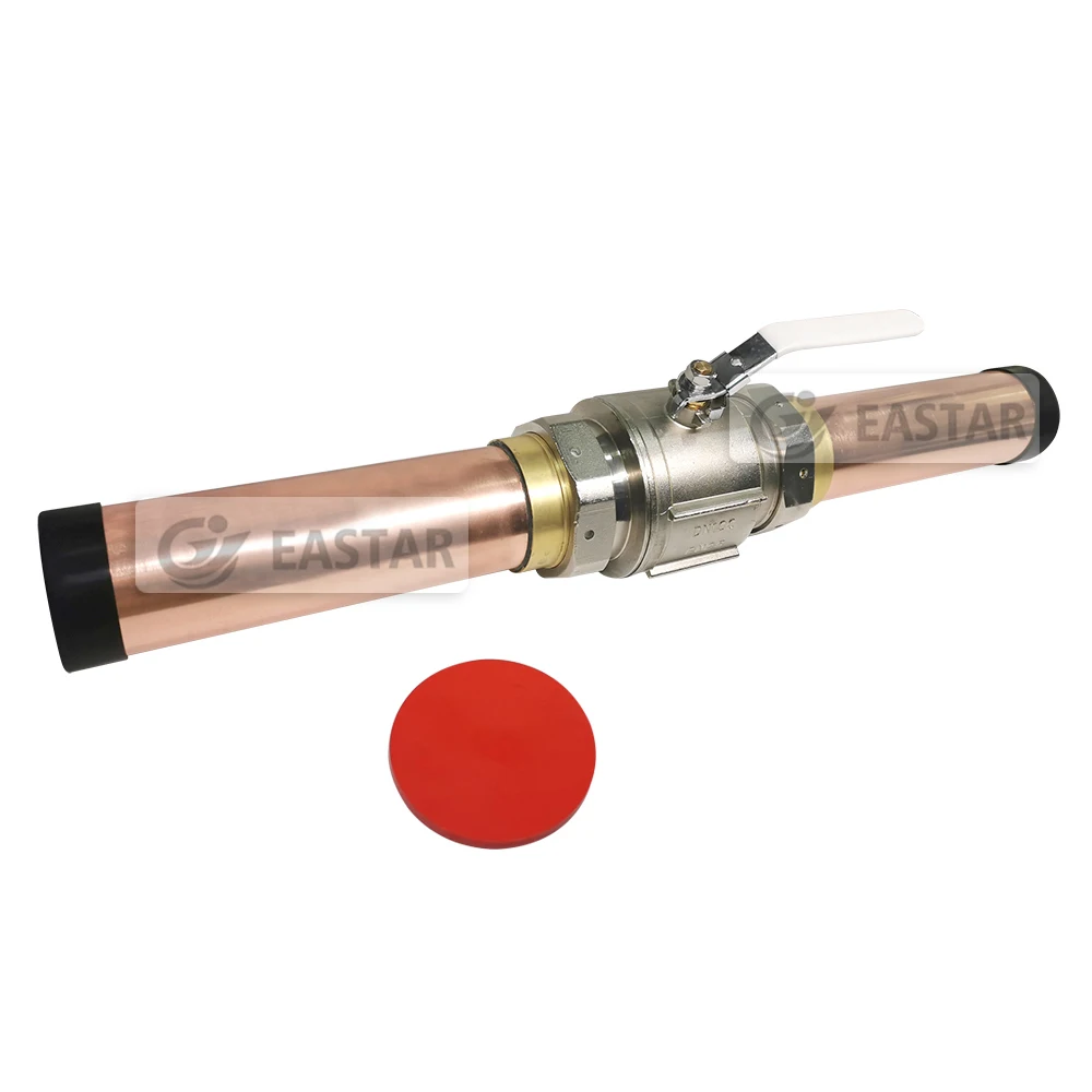 Two piece Brass Medical Isolation Valve with Oxygen Vacuum and Medical Air Medical Gas Shut off Valve