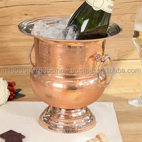Hotselling Latest Model Ultra Luxury Brass Wine Cooler Bucket use for Home Garden Party Hotel in wholesale price