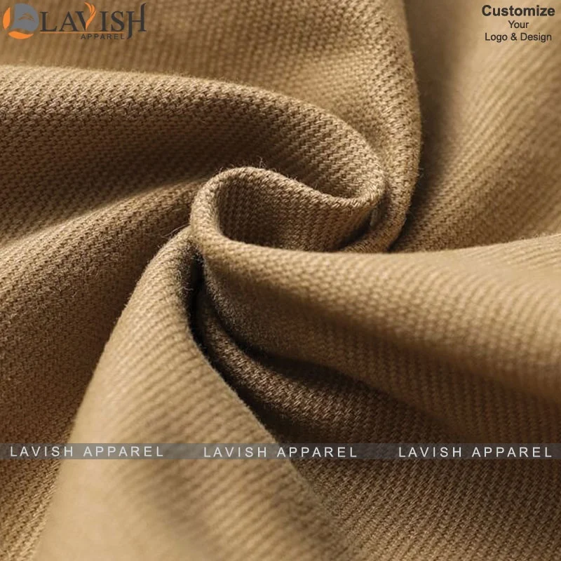 По индивидуальному заказу 100% хлопковая куртка в стиле милитари для мужчин верхняя одежда плюс размер ткань хорошего качества хаки на молнии