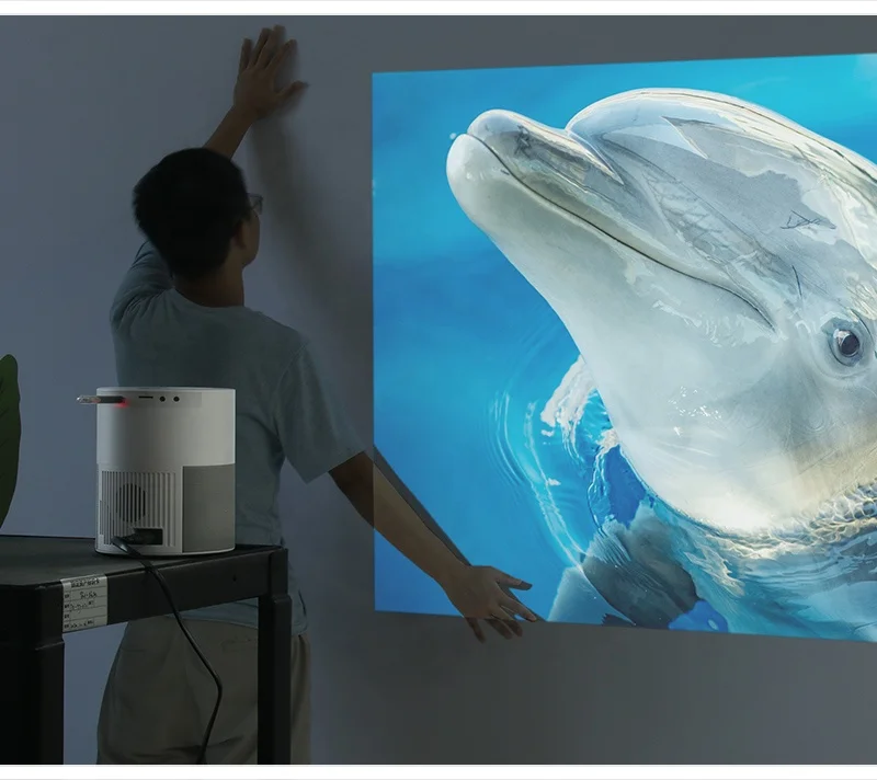 AUN ET40S Projector Full HD 1080P Android 9 Video Projector LED Projector 4k Decoding Mini Beamer for Home Theater Cinema Mobile