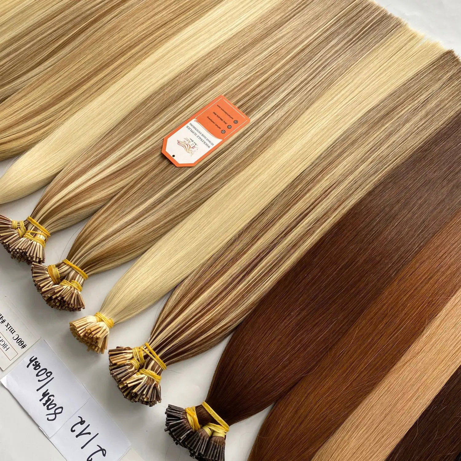 Top Selling Luxurious Keratin I Tip Hair Extensions Customize Color Can Be Bleached Factory Price