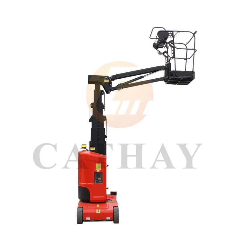 CE certificated indoor outdoor warehouse mobile efficient mini electric mast lift