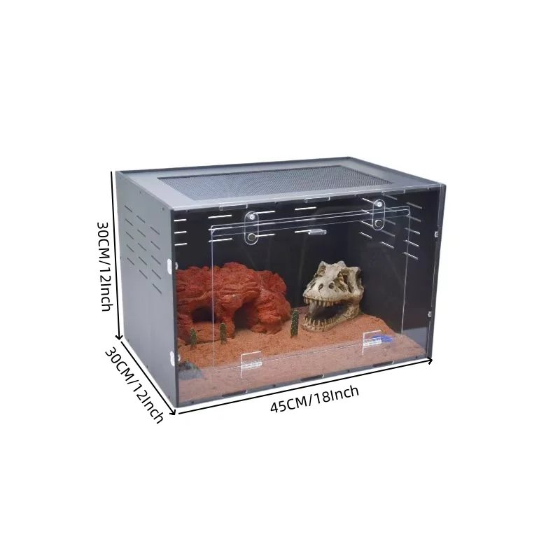 Wholesale breeding PVC Reptile terrarium reptile vivarium cage for lizard python bearded dragon