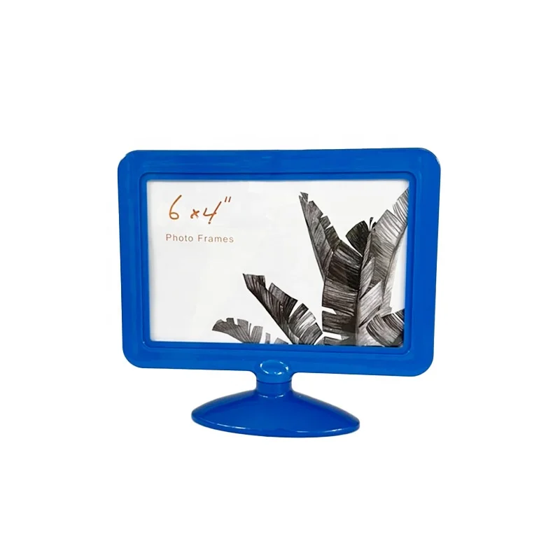Красная горизонтальная фоторамка 4x6 дюймов, акриловая двухсторонняя рамка для фото, цена, подставка для меню