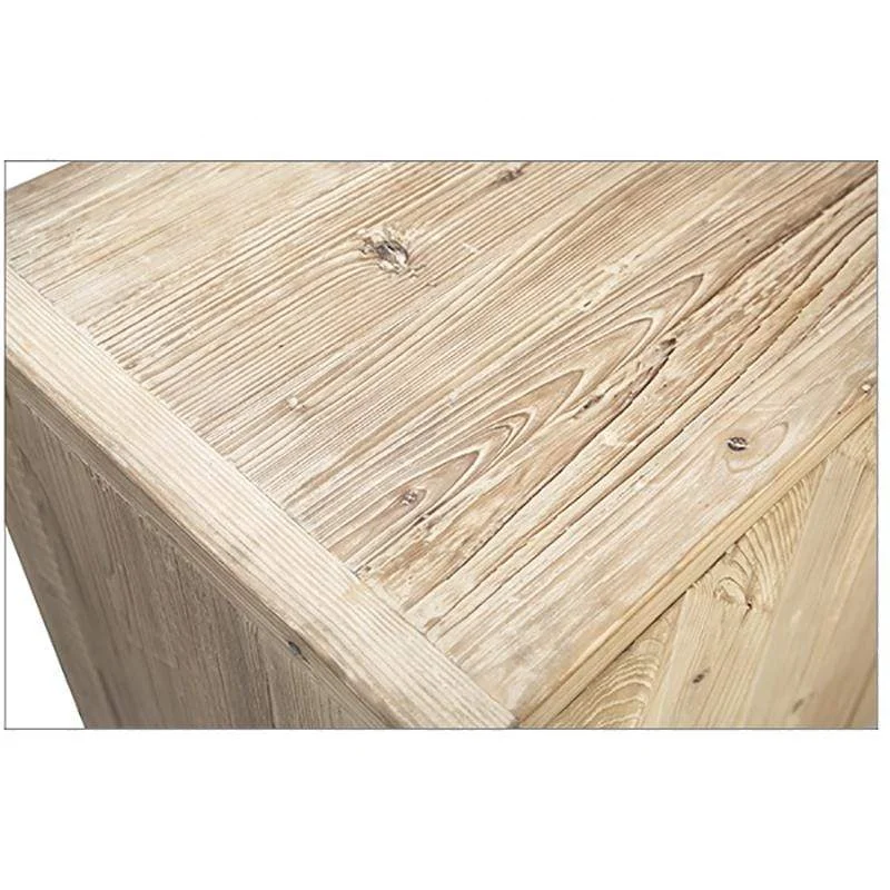 Minimalist Style recycled  wood  natural Cabinet living room 4-door sideboard