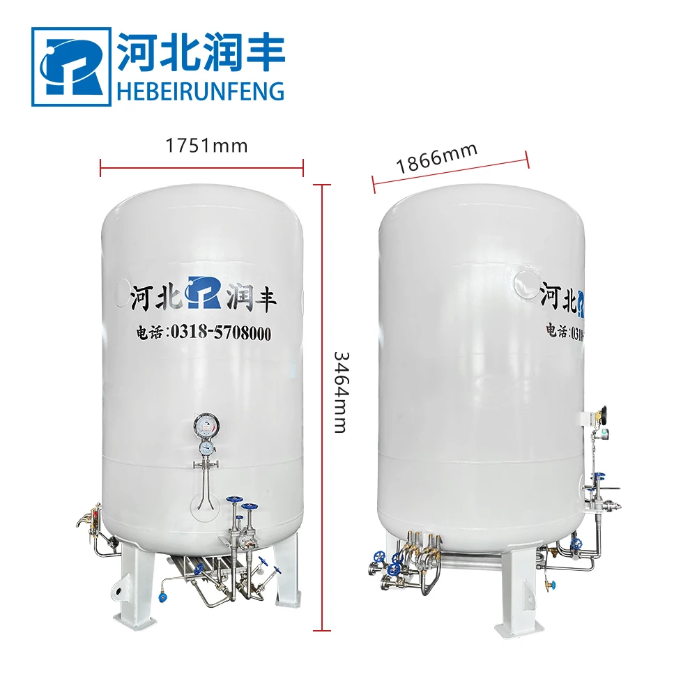 LNG LO2 LN2 LAR Cryogenic Storage Tank lng Factory Direct Sale Commercial Large Gas