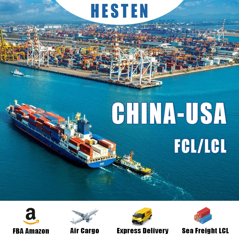 Cheap logistics freight China agent Air To Door and sea to door DDU DDP FCL LCL Fedex DHL UPS door to door service to the USA