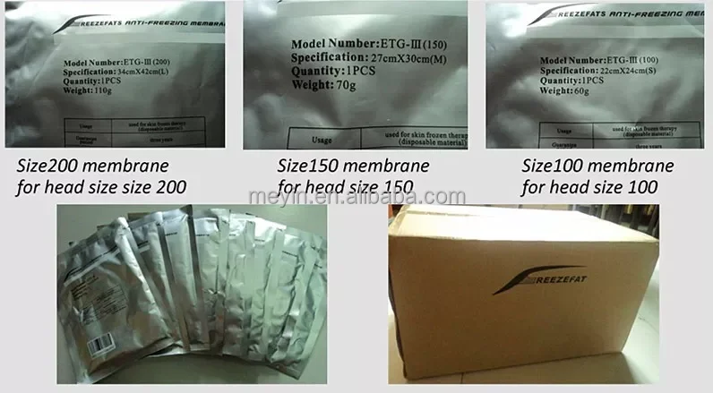 2022 Antifreeze Film Pad Fat removal Freezing Anti Freeze Membrane Treatment For Cryotherapy slimming Machine