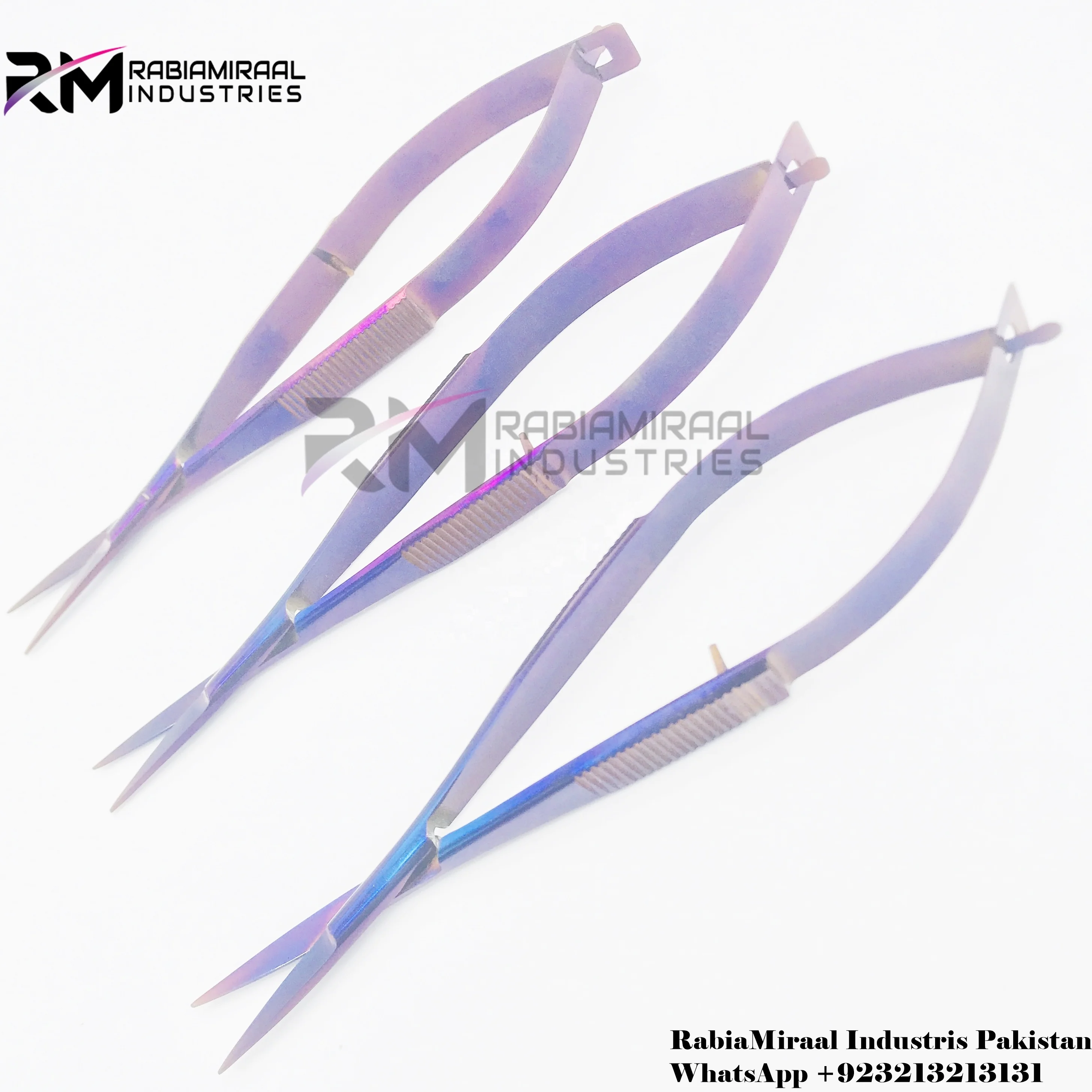 Good Quality Purple Spring Scissors Manicure Trimming Eyebrow Scissors Private Label Customized and Packaging