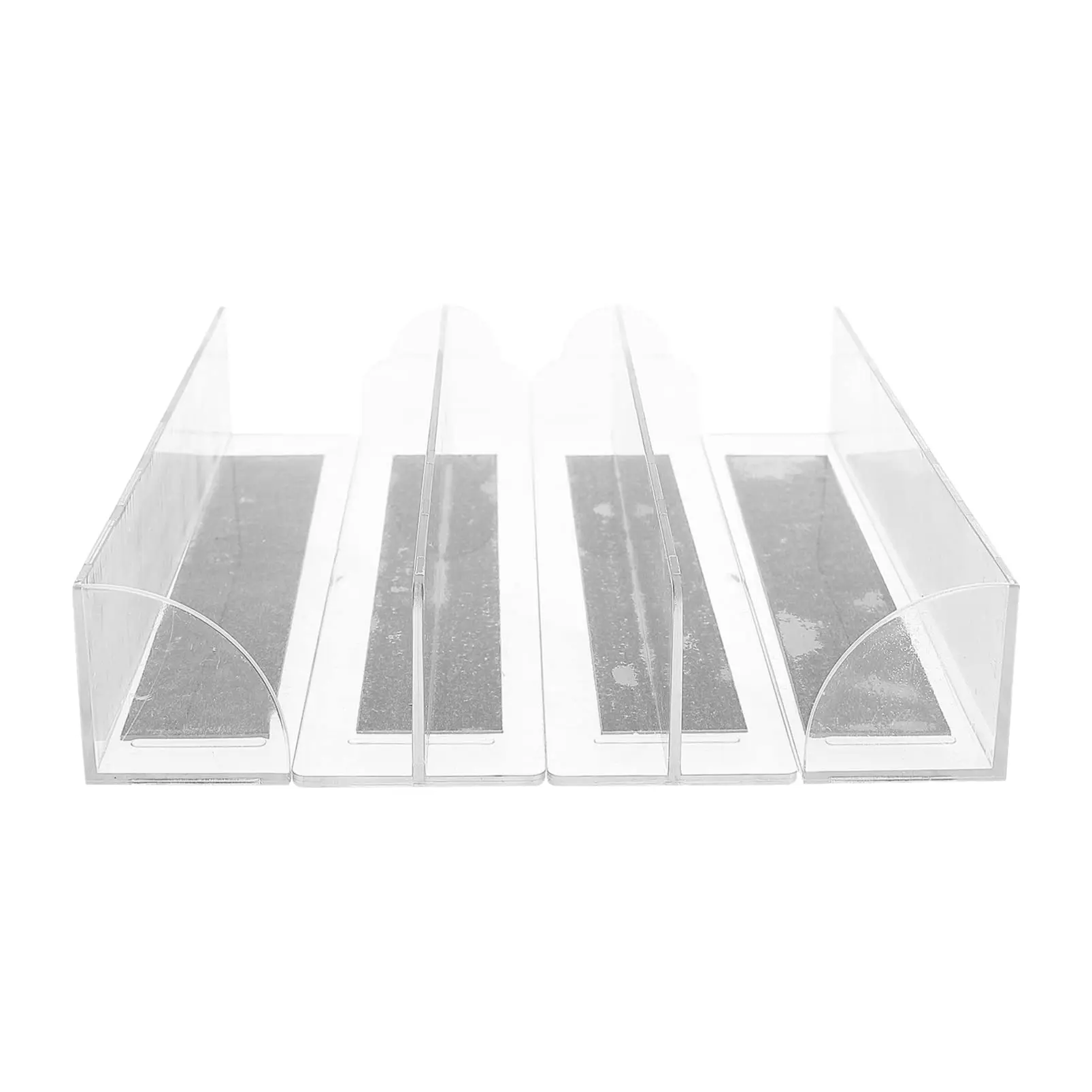 Supermarket Retail Store Magnetic Clear Acrylic Plastic L Shape Shelf Divider for Shop Metal Shelves