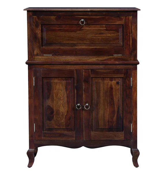 Industrial Vintage Bar Cabinet Indian Sheesham Wood High End Bar Cabinet Jodhpur Handcraft Wine Bottle Storage Racks Bar Cabinet