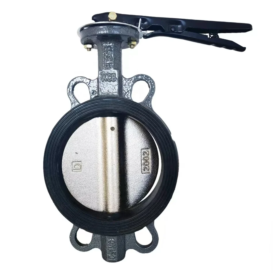 EPDM/PTFE seal resilient seat stainless steel valve plate manual clamped butterfly valve pneumatic control butterfly valve