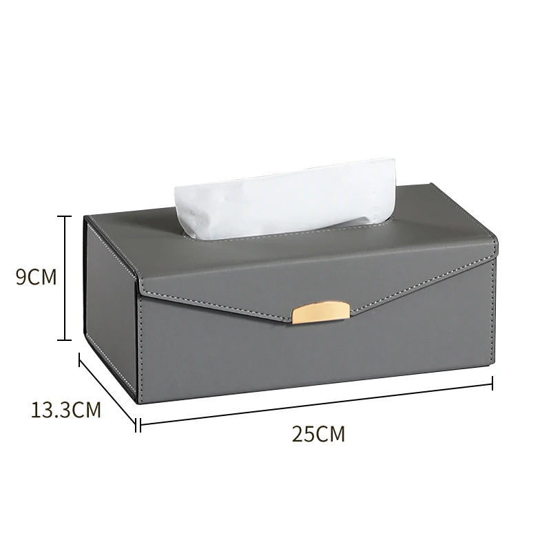 modern leather tissue box holders napkin dispenser for restaurant rectangular  napkin holder tissue box foldable Cover Holder