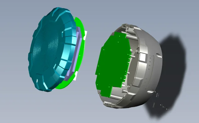 GNSS four star eight frequency RTK differential base station measuring antenna and IP67 waterproof RTK base station shell