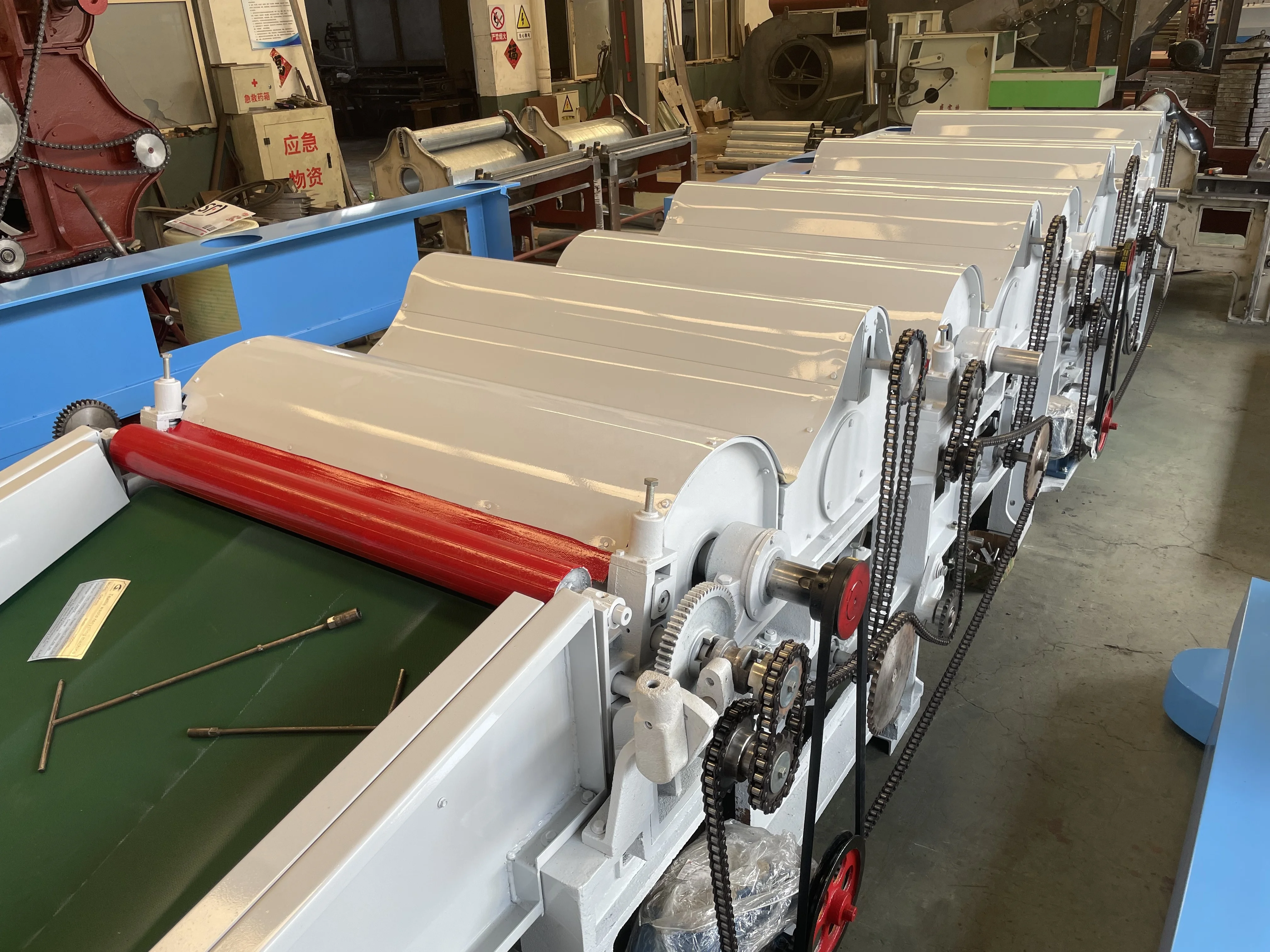 RD Waste clothing yarn and various fabric recycling equipment New combined textile waste recycling line