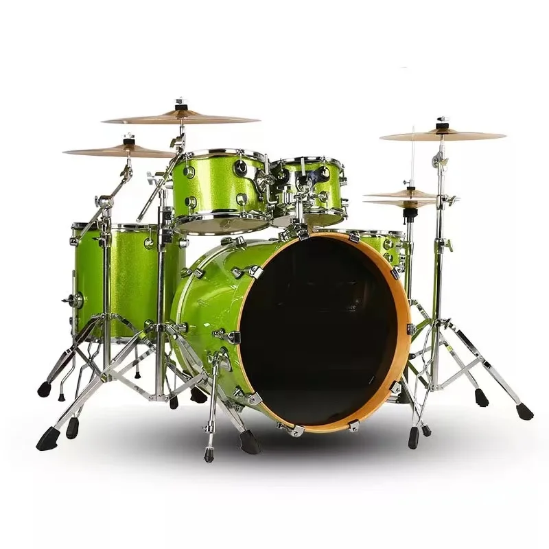 Jazz drum set 5 drums 4 cymbals children Adult beginners Musical Percussion Instruments