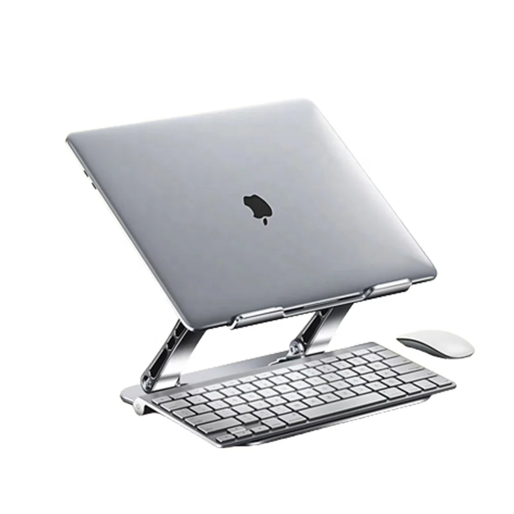alloy notebook holder ipad holder stand 360 degree rotation ipad case holder for MacBook Adjustable