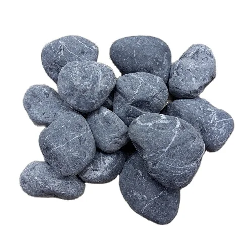 Polished Natural Black River Rock Pebbles Quality Cobblestone for Park & Hotels Landscape & Decoration Vietnam Stone Supply