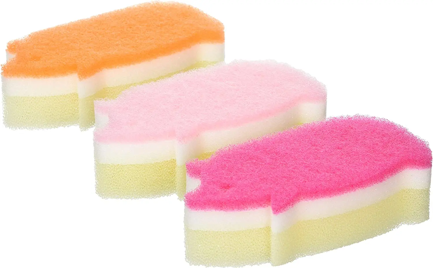 Made in Japan Kitchen Sponge Set of 3 Kitchen Cleaning Sponge, Sponge Scouring Pad, Sponge Scourer