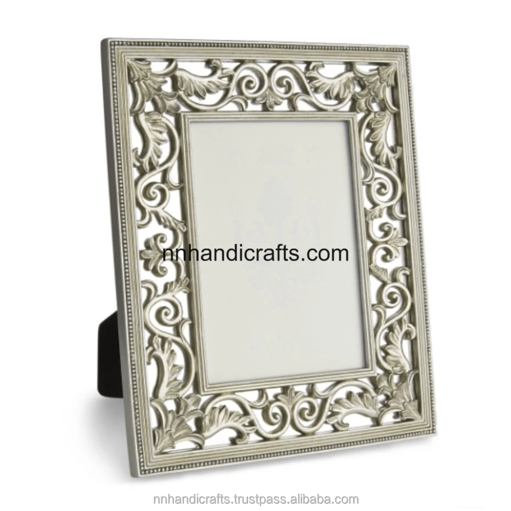 Европейская металлическая алюминиевая Серебряная никелированная прямоугольная рамка для изображений настольная фоторамка Настольные рамки гостиной влюбленные в
