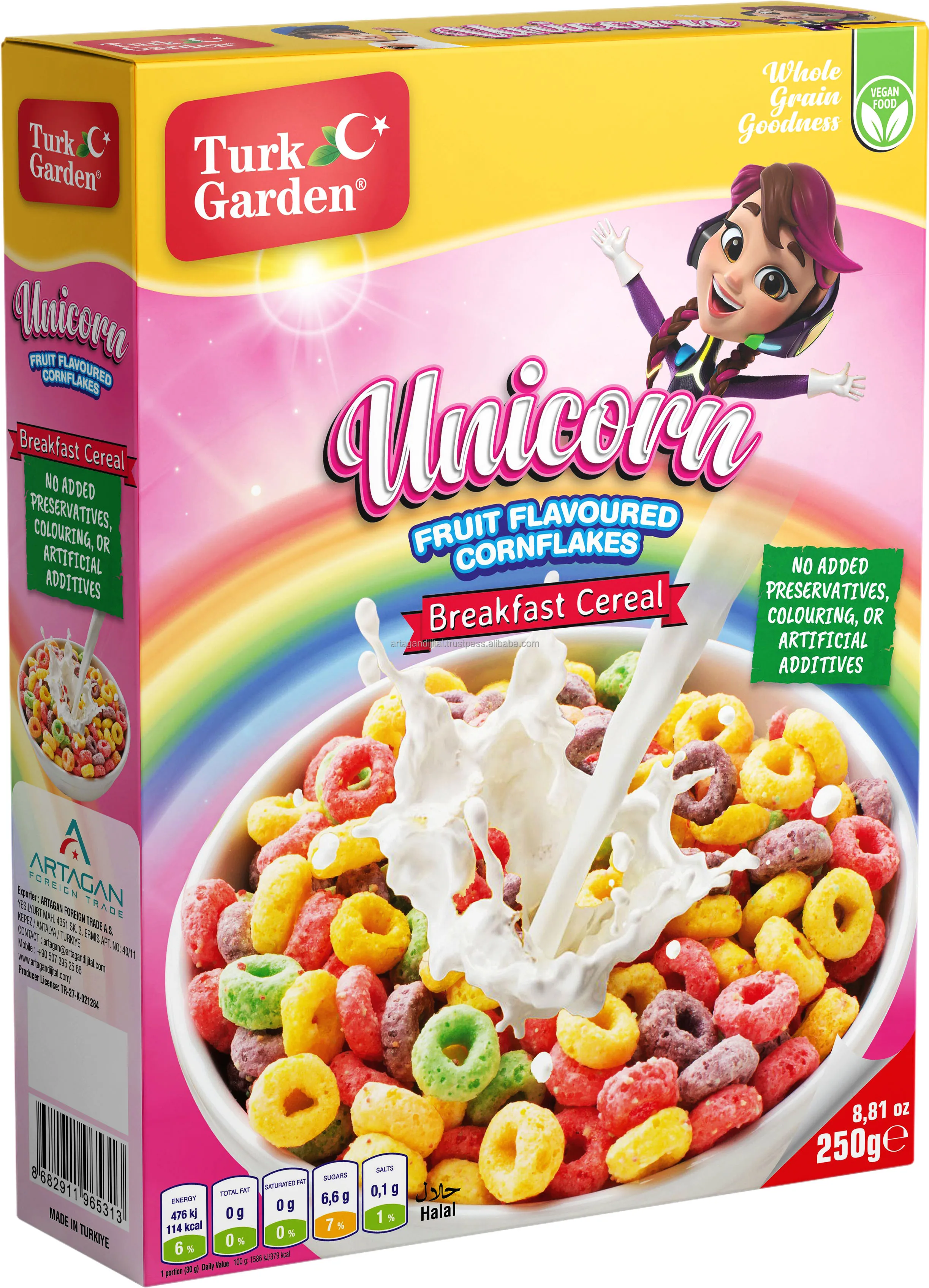 High Quality Corn Flakes Organic Corn Flakes Best Option and Health Choco Balls from Turkey Best Option and Healty Fruity Rings