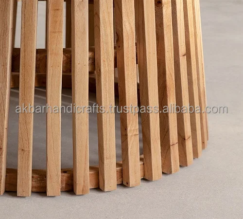 MRS WOODS Antique Style Design Round Luxury Reclaimed Solid Wooden Coffee Table Living Room