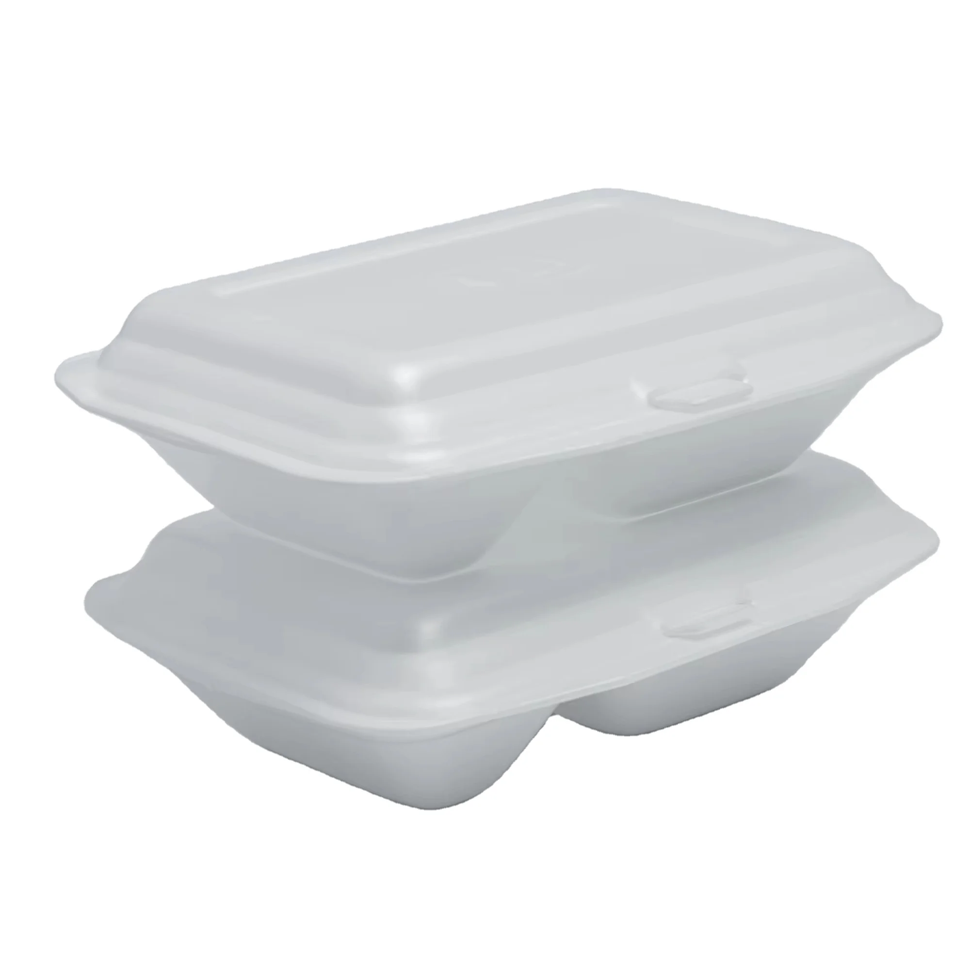Three compartment Disposable PS Foam Food Container Take Away Box Made In Vietnam Factory Direct Sale At Low Price