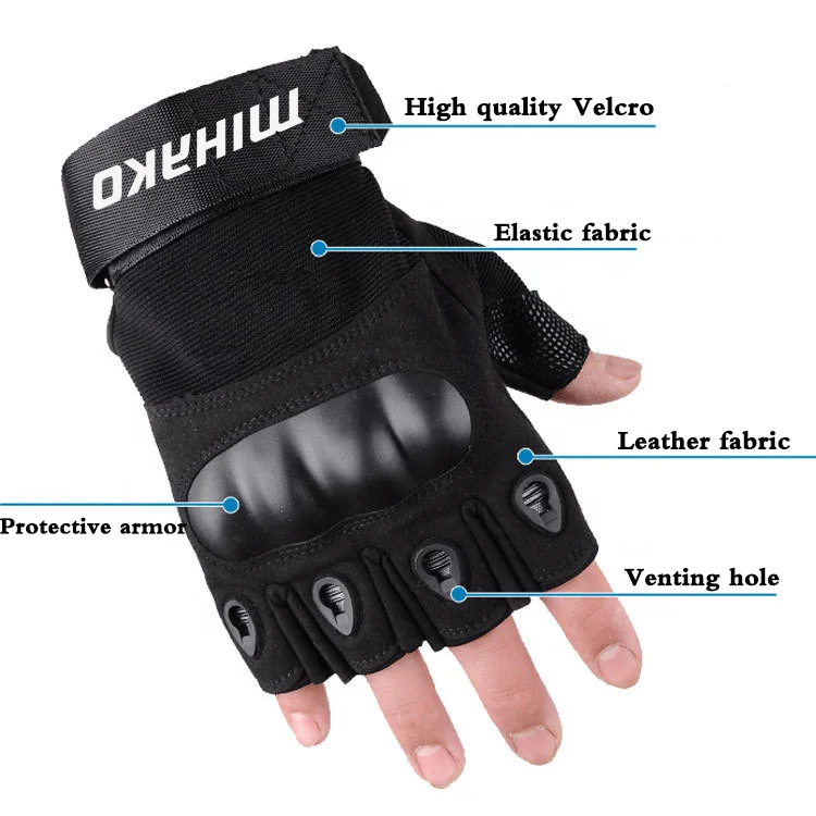 Breathable Anti-skidding half finger cycle glove Motorcycle Cycling Gloves Custom Half Finger Bike Riding Gloves