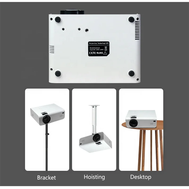 A13 MINI AUN Full HD 1080P Projector LED Proyector for 4K Home Cinema, 3D Video Beamer