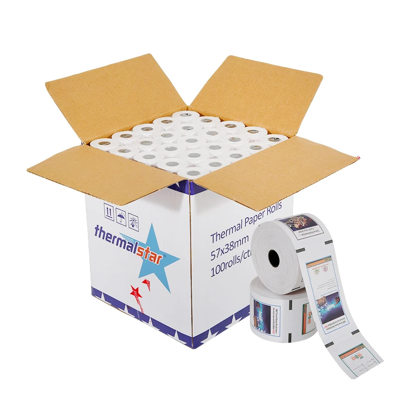 China Manufacturers 3 Days Delivery 80mm 57mm Printed Thermal Pos Paper Roll 80x80 Thermal Paper