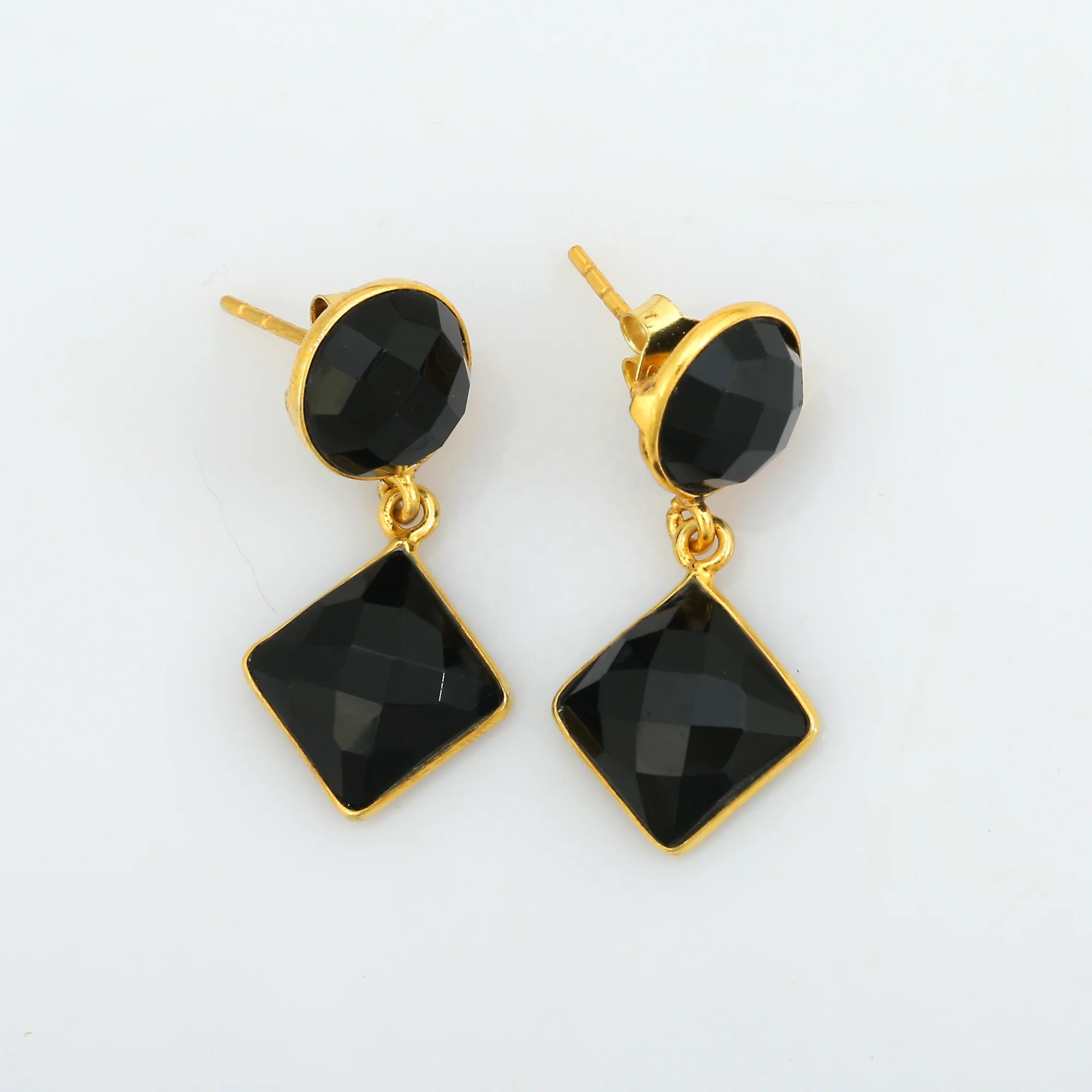 Hight Quality  Black Onyx 925 Sterling Silver Gemstone Jewelry Earring for women And Girl Earring