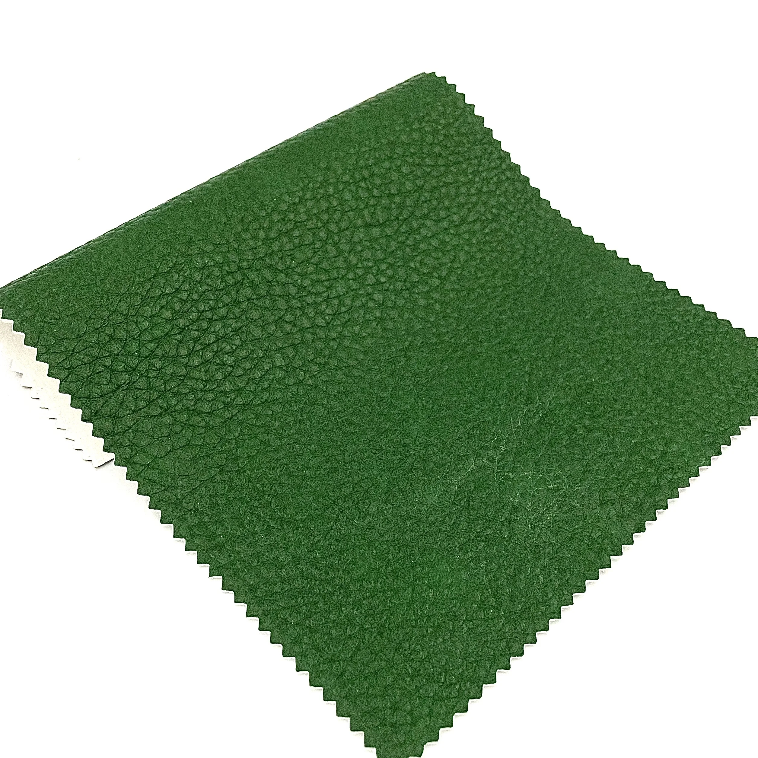 EPO Eco Friendly Two Toned Waterproof Recycled PVB Foamed Litchi Grain Vegan Leather for Purses