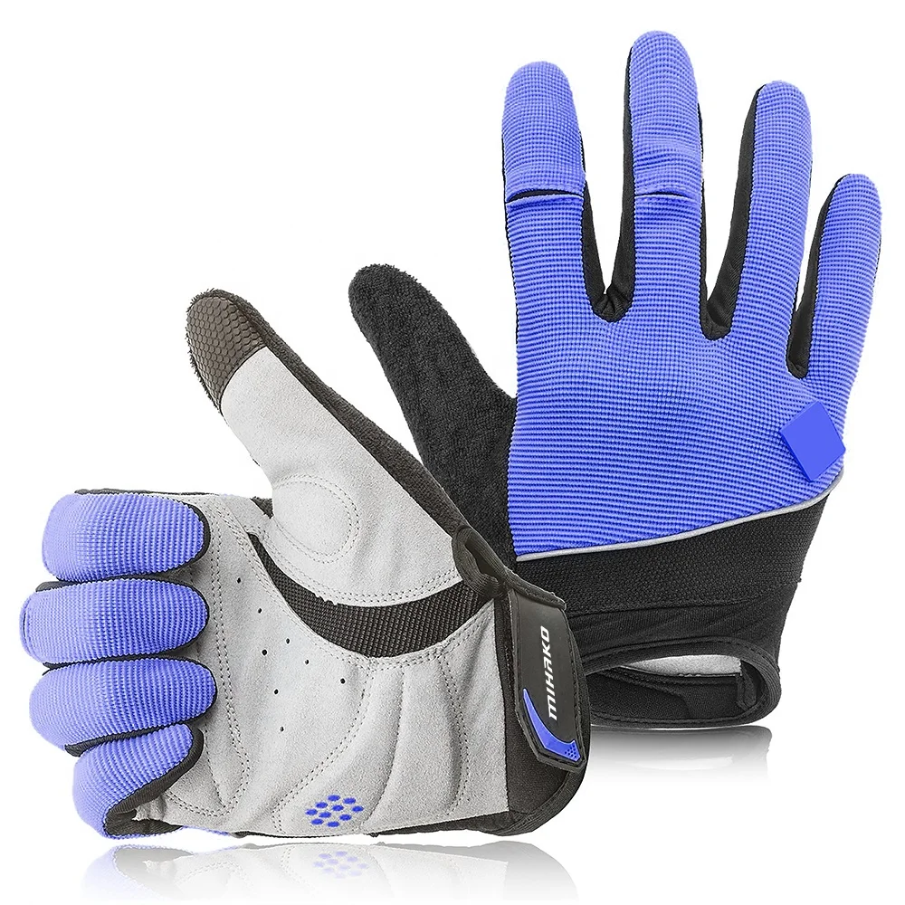 OEM Available Breathable Mesh Full Gym Gloves Finger Gel Pad Touch Screen Cycling Motorcycle Riding Bike Bicycle Sport Gloves
