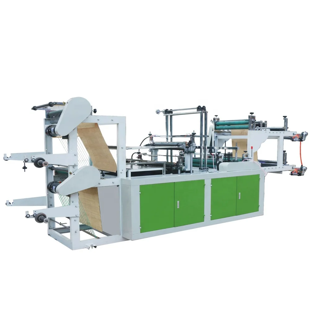 DZB600 Biodegradable Plastic PE HDPE Carry Shopping Nylon Polythene  Rolling Linkage Garbage T-shirt Bag Making Machine Price