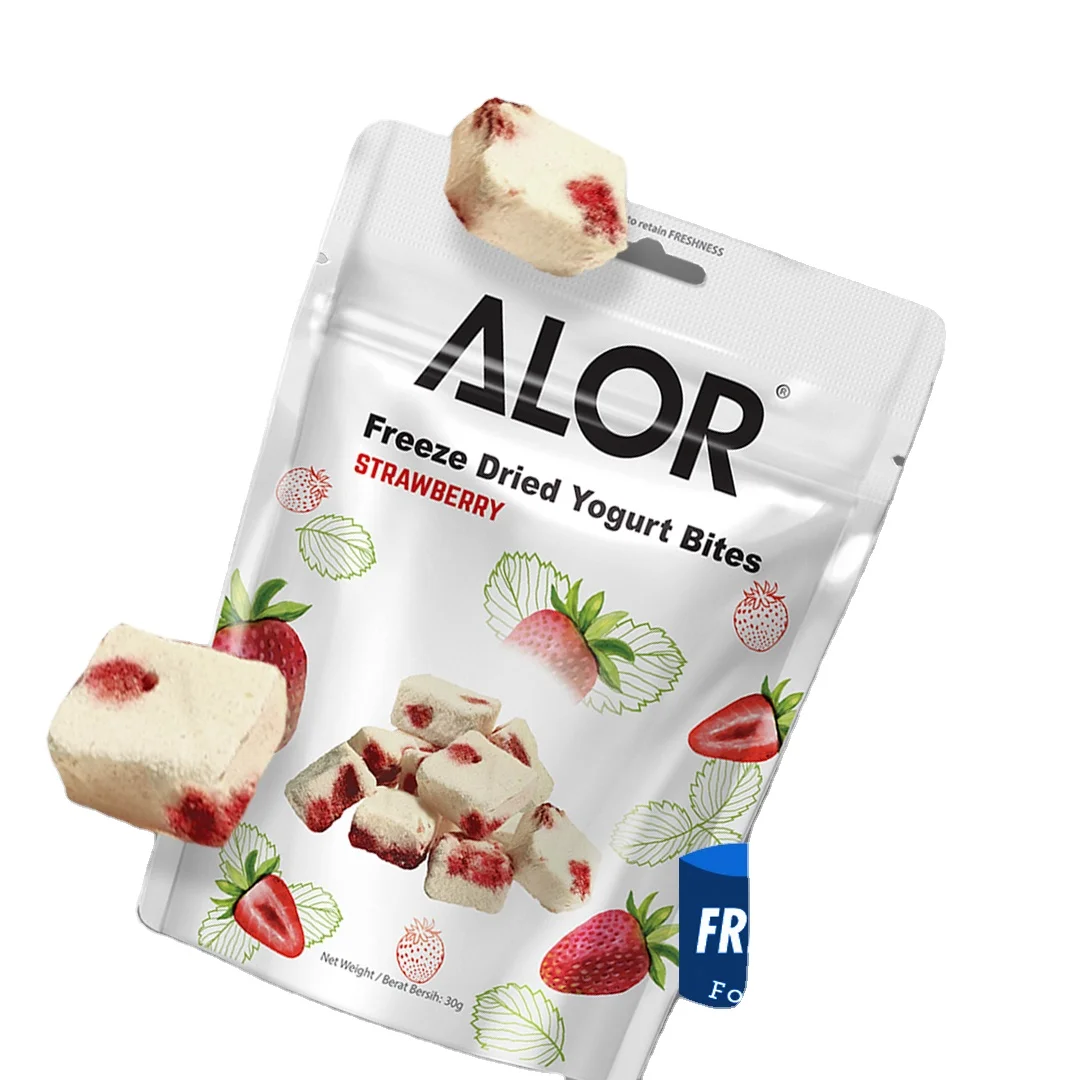 Freeze Dried Strawberry Yogurt Bites Powder in bulk loose supply