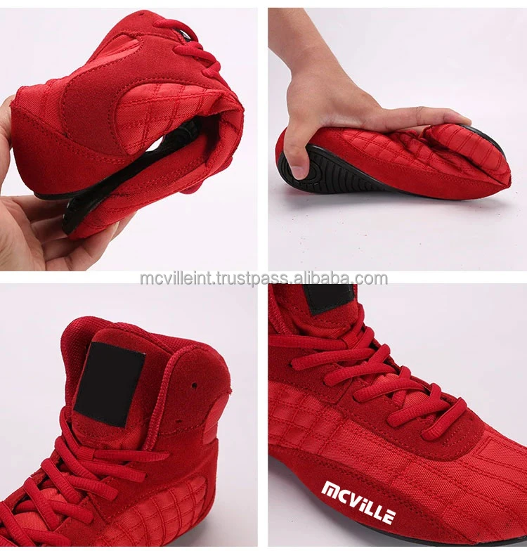  Боксерские ботинки для мужчин удобная тренировочная обувь профессионального бокса борьбы тяжелой атлетики