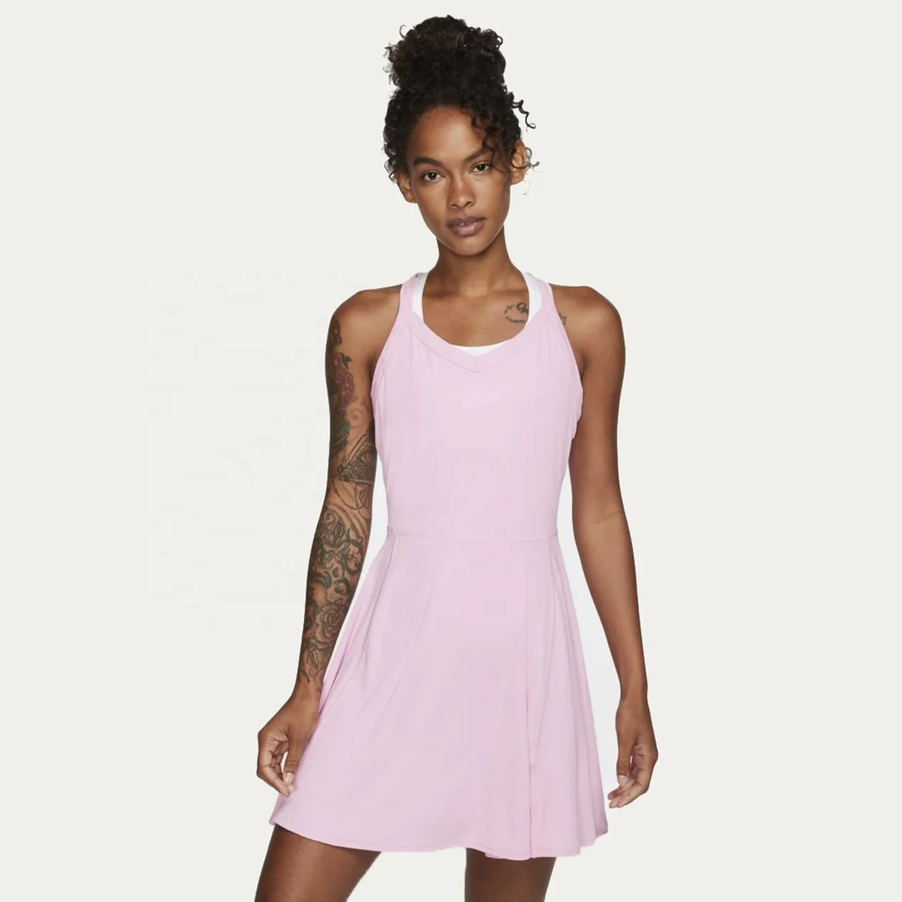 2021 Custom Logo Inside Shorts Sportswear Golf Tennis Dresses attached skirt dress women sports padel golf badminton dress