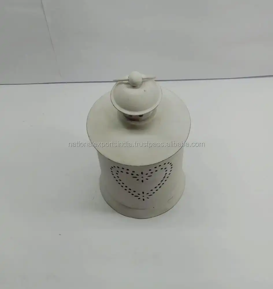 Белый Железный Подсвечник-фонарь для украшения дома